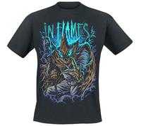 In Flames out of Hell Hombre Camiseta Negro 100% algodón Regular