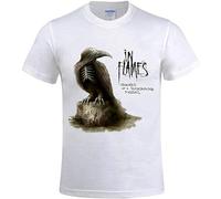 In Flames Sounds of A Playground Fading Sport Men's T-Shirt Unisex White Cotton Print tee Shirts XL