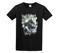 In Flames Turtle Tour Unisex 100% Cotton Short-Sleeve T-Shirts Black XL