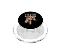 In God We Trust Cruz Bandera Americana PopSockets PopGrip para MagSafe