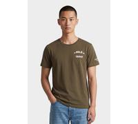 In Gold We Trust Paint T-shirt Dark Green Talla: S | Camisetas de Seda Outlet | Unisex | Verde