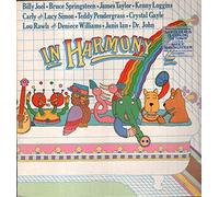 In Harmony LP CBS 85451 EX/EX 1981 with Bruce Springsteen, Dr John and Carly & Lucy Simon, sleeve has seam split on top edge