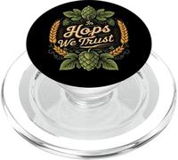In Hops We Trust Craft Beer Brewing Design PopSockets PopGrip para MagSafe