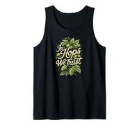 In Hops We Trust Craft Beer Brewing Hops Design Camiseta sin Mangas