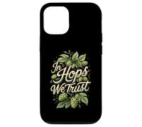 In Hops We Trust Craft Beer Brewing Hops Design Carcasa para iPhone 12/12 Pro