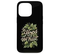 In Hops We Trust Craft Beer Brewing Hops Design Carcasa para iPhone 13 Pro