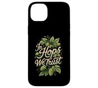In Hops We Trust Craft Beer Brewing Hops Design Carcasa para iPhone 14 Plus