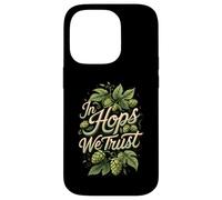 In Hops We Trust Craft Beer Brewing Hops Design Carcasa para iPhone 14 Pro