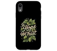 In Hops We Trust Craft Beer Brewing Hops Design Carcasa para iPhone XR