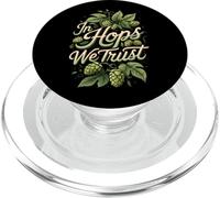 In Hops We Trust Craft Beer Brewing Hops Design PopSockets PopGrip para MagSafe