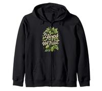 In Hops We Trust Craft Beer Brewing Hops Design Sudadera con Capucha