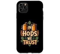 In Hops We Trust Funny Beer Brewing Graphic Carcasa para iPhone 11 Pro Max