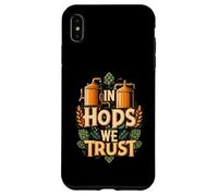 In Hops We Trust Funny Beer Brewing Graphic Carcasa para iPhone XS Max