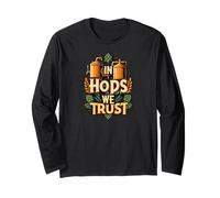 In Hops We Trust Funny Beer Brewing Graphic Manga Larga