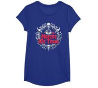 In Horror We Trust Spooky Skull Eye Gothic Men Macabro Camiseta, Niñas, Azul Real, Mediano