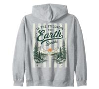 in La quietud La Tierra Habla Naturaleza Montaña Camping Sudadera con Capucha