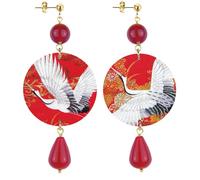 In Lebole Pendientes colección The Circle - 187 pájaro rubí