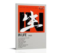IN LIFE by Stray Kids Póster para sala de estar o dormitorio, arte decorativo de pared, impresión de cubierta de pintura de 50 x 75 cm, estilo marco