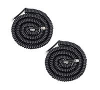 In-Line DSL Filter RJ11 6P4C - Adaptador divisor macho a 2 hembra para teléfono y módem ADSL con filtro de ruido para teléfono, fax, color blanco (2 unidades)