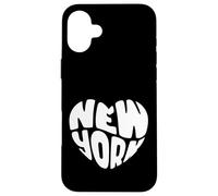 In Love with New York City, Cool New York City Heart Carcasa para iPhone 16 Plus