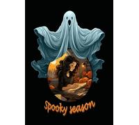 In love with spooky season notebook: A4 format: Paper For School, College, Office, Work, Students, 120 pages, lined