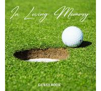 in loving memory funeral guest book Golf: celebration of life guest book memorial book