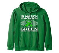In March We Wear Green CP Cerebral Palsy Awareness Gifts Sudadera con Capucha