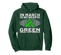 In March We Wear Green CP Cerebral Palsy Awareness Gifts Sudadera con Capucha
