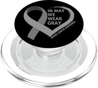 In May We Wear Gray - Brain Cancer Awareness Month 2026 PopSockets PopGrip para MagSafe