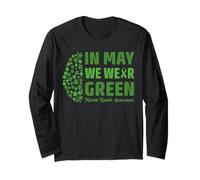 In May We Wear Green Mental Health Awareness Manga Larga