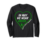 In May We Wear Green - Mental Health Awareness Month 2026 Manga Larga