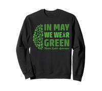 In May We Wear Green Mental Health Awareness Sudadera