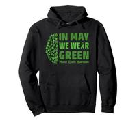 In May We Wear Green Mental Health Awareness Sudadera con Capucha