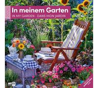 In meinem Garten Broschürenkalender 2026 - 30x30 - Art12 | Stilvoller Garten-Kalender im schlanken Hochformat (aufgeklappt 30x60 cm) | zum Eintragen