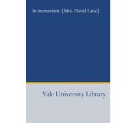 In memoriam. [Mrs. David Lane]