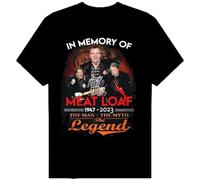 In Memories Signature of Meat Loaf Tshirt Men Women All SizeBlack3XL