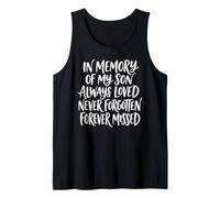 In Memory My Son Always Loved Never Forgotten Forever Missed Camiseta sin Mangas