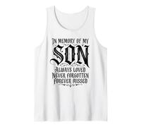 In Memory My Son Always Loved Never Forgotten Forever Missed Camiseta sin Mangas