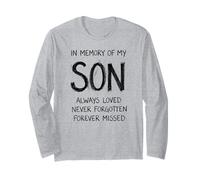 In Memory My Son Always Loved Never Forgotten Forever Missed Manga Larga