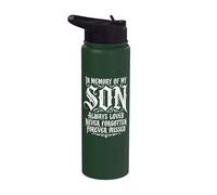 In Memory My Son Always Loved Never Forgotten Forever Missed Stainless Steel Insulated Water Bottle