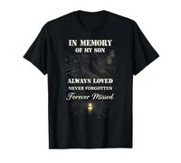 In Memory of My Son Always Loved Forever Missed Son Memorial Camiseta