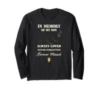 In Memory of My Son Always Loved Forever Missed Son Memorial Manga Larga