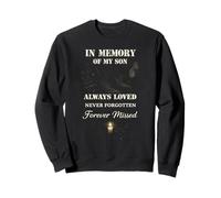 In Memory of My Son Always Loved Forever Missed Son Memorial Sudadera