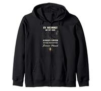 In Memory of My Son Always Loved Forever Missed Son Memorial Sudadera con Capucha