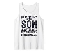 In Memory of My Son Always Loved Never Forgotten Heaven Camiseta sin Mangas