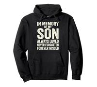 In Memory of My Son Always Loved Never Forgotten Heaven Sudadera con Capucha