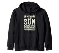 In Memory of My Son Always Loved Never Forgotten Heaven Sudadera con Capucha