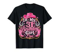 In My 31st Birthday Girl Era Pink Western Cowgirl Party Camiseta