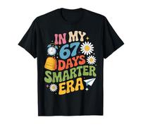 In My 67 Days Smarter Era Retro School Celebration Kids Camiseta