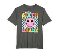 In My 6th Grade Era Regreso A La Escuela Sonrisa Cara Profesor Niño Camiseta
